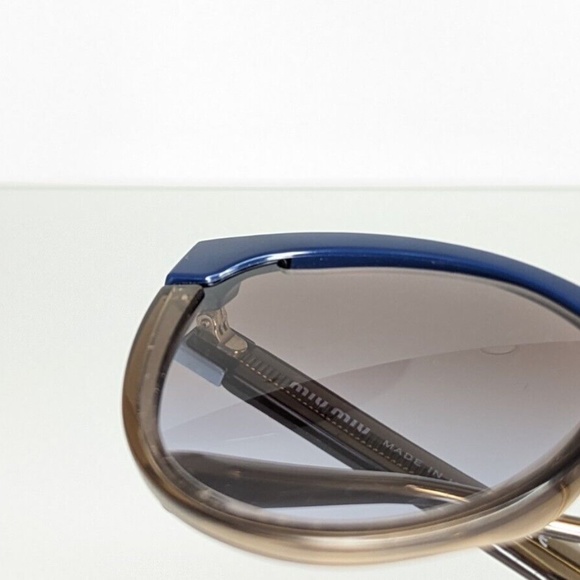 MIU MIU Cat Eye Womens SMU 01T Sunglasses Red/Blue Clear 140 Italy